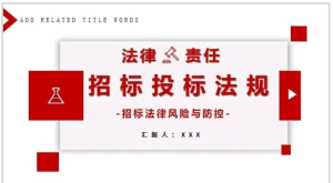 251109招标【PPT模板】招标投标法培训PPT课件