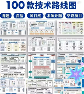251227技术路线图【PPT模板】技术路线图本硕开题课题青基医学生物项目申请word可编辑PPT模板