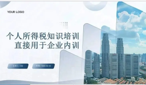 250715个税 个税培训ppt2025新个人所得税知识课程模板培训PPT