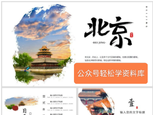 250509北京 北京城市历史文化宣传介绍PPT模板
