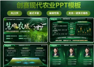 250309农业 创赛&国赛-现代农业PPT模板