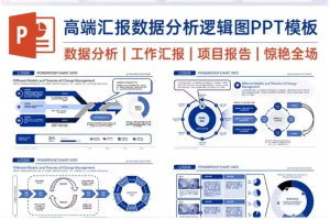 260127数据分析 214页高端数据分析逻辑图表工作汇报PPT模板