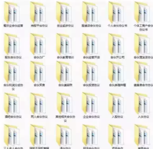 250206合伙【精品word模板】合伙人协议书范本投资开店办厂经营公司股东股权入股合作合同模板