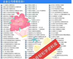 250214章程【精品word模板】有限责任公司章程模板合集