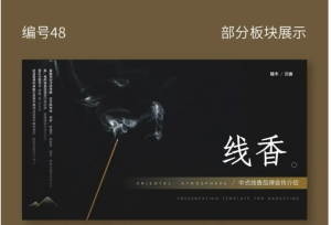 260613线香【PPT模板】中式线香品牌简约大气企业宣传介绍创意高级商业计划书PPT模板
